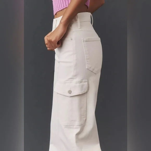 MOTHER The Undercover Cargo Sneak High-Rise Wide-Leg Jeans - Picture 3 of 4